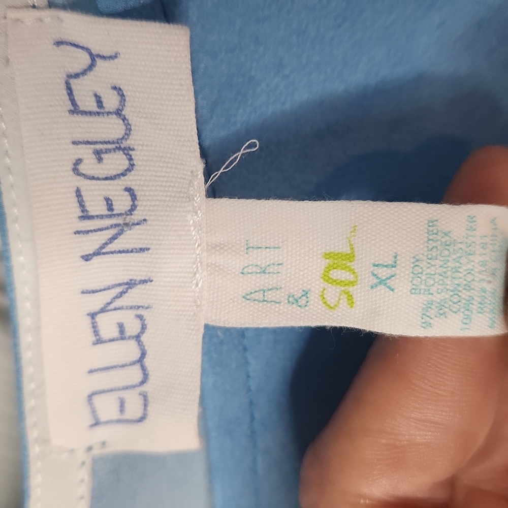 Ellen Negley Sleeveless Boat Print Top - Picture 2 of 3